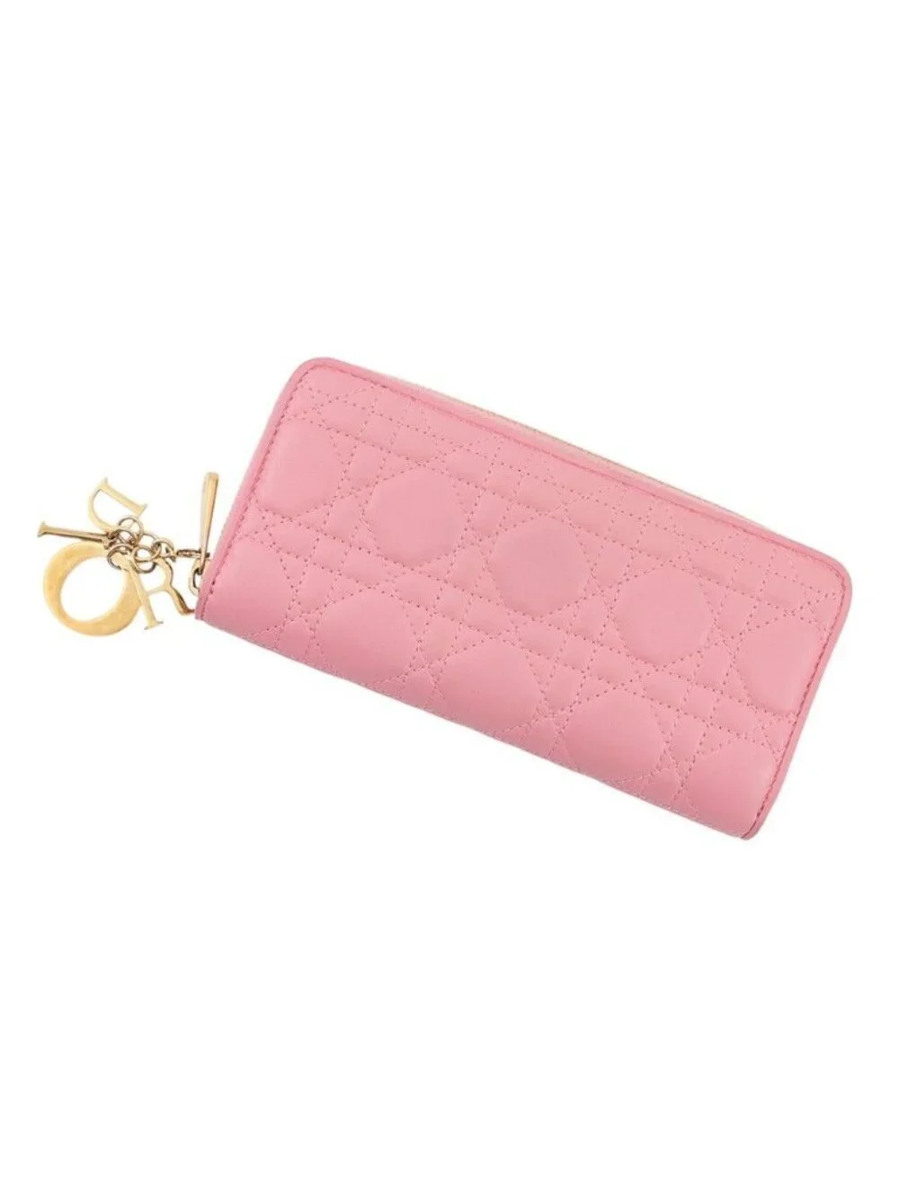 Dior Wallet Cannage Lady Voyageur Lambskin